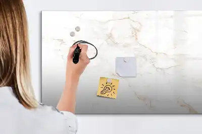 Beschreibbare Magnettafel im eleganten Marmordesign