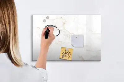 Beschreibbare Magnettafel im eleganten Marmordesign