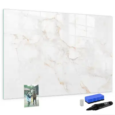 Beschreibbare Magnettafel im eleganten Marmordesign
