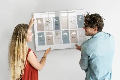 Schreib-Magnettafel mit Katzenmotiv