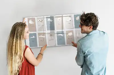 Schreib-Magnettafel mit Katzenmotiv