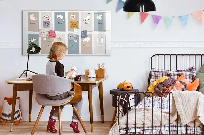 Schreib-Magnettafel mit Katzenmotiv