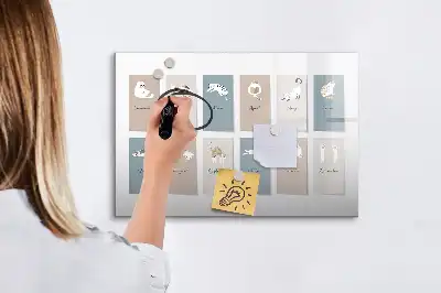 Schreib-Magnettafel mit Katzenmotiv