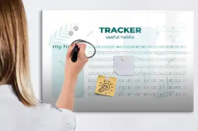 Beschreibbare Magnettafel Gewohnheitsplaner