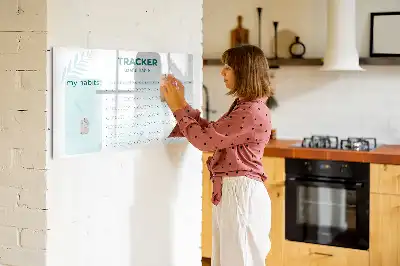 Beschreibbare Magnettafel Gewohnheitsplaner