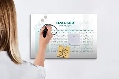 Beschreibbare Magnettafel Gewohnheitsplaner