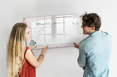 Beschreibbare Magnettafel Planer des Monats