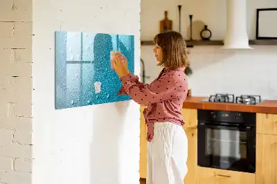 Schreib-Magnettafel Wassertropfen