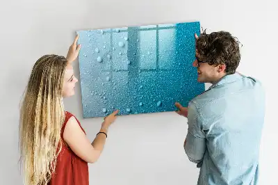 Schreib-Magnettafel Wassertropfen