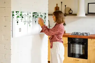 Beschreibbare Magnettafel mit Motiv Pflanzenblätter