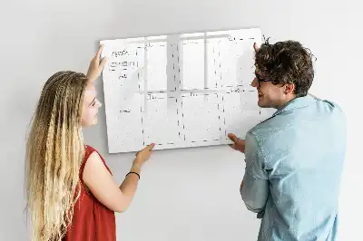 Magnettafel beschreibbar für die Wochenplanung