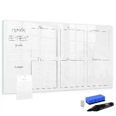 Magnettafel beschreibbar für die Wochenplanung