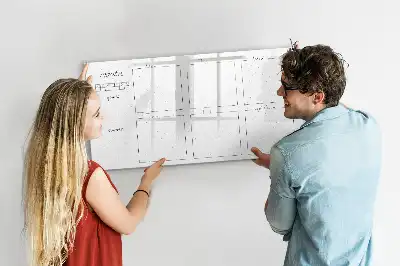 Magnettafel beschreibbar für die Wochenplanung