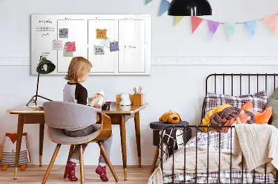 Magnettafel beschreibbar für die Wochenplanung