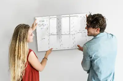 Magnettafel beschreibbar für die Wochenplanung