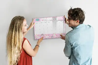 Wochenplaner für Kinder als magnetische Schreibtafel