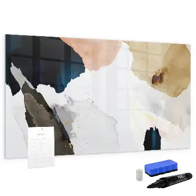 Beschreibbare Magnettafel mit Flecken-Abstraktion