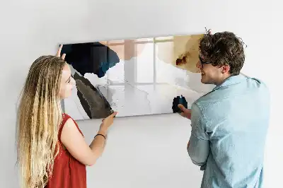 Beschreibbare Magnettafel mit Flecken-Abstraktion