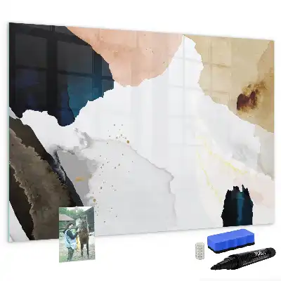 Beschreibbare Magnettafel mit Flecken-Abstraktion