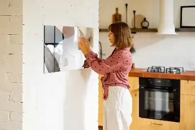 Beschreibbare Magnettafel mit Flecken-Abstraktion