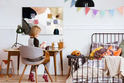 Beschreibbare Magnettafel mit Flecken-Abstraktion