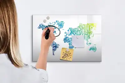 Schreib-Magnettafel Karte der süßen Worte