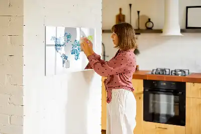 Schreib-Magnettafel Karte der süßen Worte