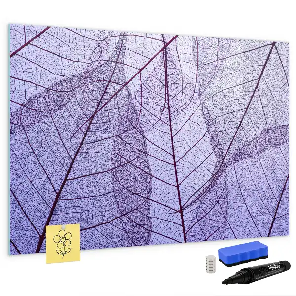 Beschreibbare Magnettafel mit Motiv Naturblätter
