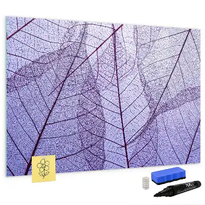 Beschreibbare Magnettafel mit Motiv Naturblätter