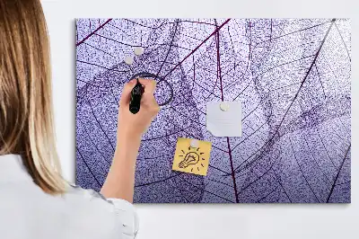 Beschreibbare Magnettafel mit Motiv Naturblätter