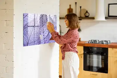 Beschreibbare Magnettafel mit Motiv Naturblätter