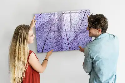 Beschreibbare Magnettafel mit Motiv Naturblätter