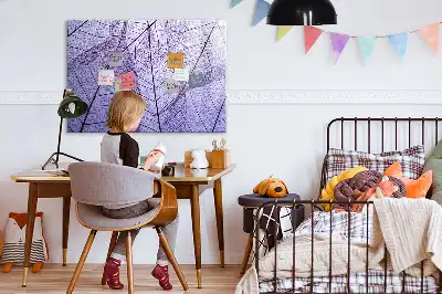 Beschreibbare Magnettafel mit Motiv Naturblätter