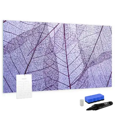 Beschreibbare Magnettafel mit Motiv Naturblätter