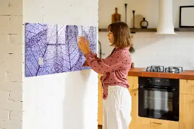 Beschreibbare Magnettafel mit Motiv Naturblätter