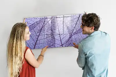 Beschreibbare Magnettafel mit Motiv Naturblätter