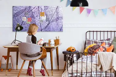 Beschreibbare Magnettafel mit Motiv Naturblätter