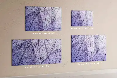 Beschreibbare Magnettafel mit Motiv Naturblätter
