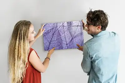 Beschreibbare Magnettafel mit Motiv Naturblätter