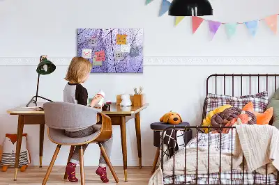 Beschreibbare Magnettafel mit Motiv Naturblätter