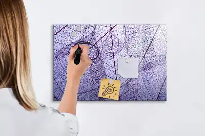 Beschreibbare Magnettafel mit Motiv Naturblätter