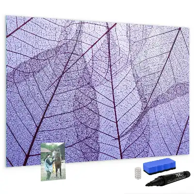Beschreibbare Magnettafel mit Motiv Naturblätter