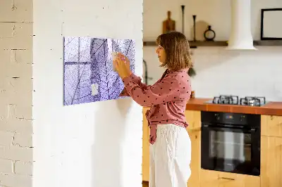 Beschreibbare Magnettafel mit Motiv Naturblätter