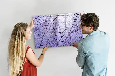 Beschreibbare Magnettafel mit Motiv Naturblätter