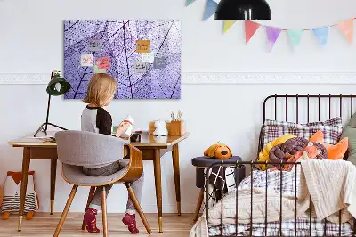 Beschreibbare Magnettafel mit Motiv Naturblätter