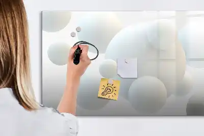 Schreib-Magnettafel in Ausführung Kugel-Abstraktion