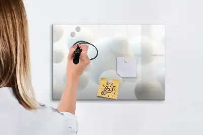 Schreib-Magnettafel in Ausführung Kugel-Abstraktion