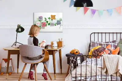 Schreib-Magnettafel mit Motiv Pflanzenzweige