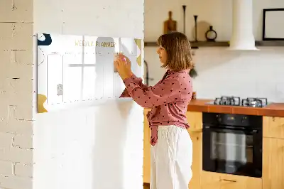 Wochenplaner beschreibbare Magnettafel