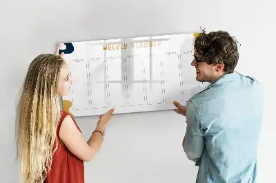 Wochenplaner beschreibbare Magnettafel